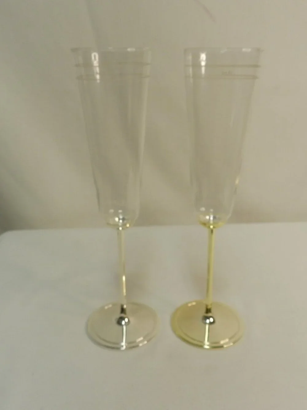 Lenox Kate Spade Darling Point Mr. & Mrs. Champagne Flute Set of 2 Wedding NEW